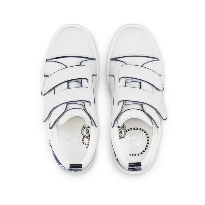 Funnyto Scratch – Sneakers – Patent Calf Leather – Bianco – Kids Funnyto Scratch – Sneakers – Patent Calf Leather – Bianco – Kids