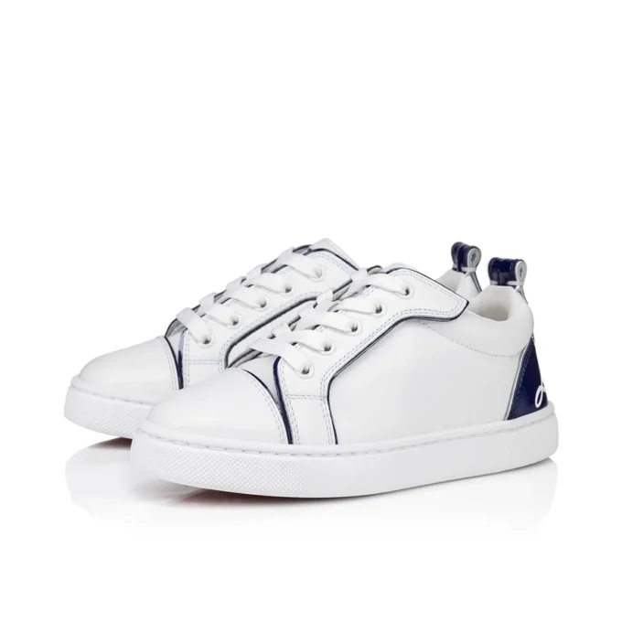Funnyto – Sneakers – Calf Leather and Patent Calf Leather – Bianco – Kids Funnyto – Sneakers – Calf Leather and Patent Calf Leather – Bianco – Kids