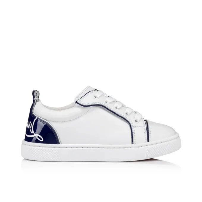 Funnyto – Sneakers – Calf Leather and Patent Calf Leather – Bianco – Kids Funnyto – Sneakers – Calf Leather and Patent Calf Leather – Bianco – Kids