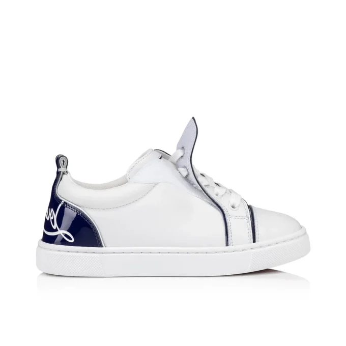 Funnyto – Sneakers – Calf Leather and Patent Calf Leather – Bianco – Kids Funnyto – Sneakers – Calf Leather and Patent Calf Leather – Bianco – Kids