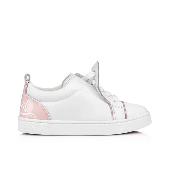 Funnyto – Sneakers – Calf Leather and Patent Calf Leather – Rosy – Kids