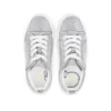 Funnyto – Sneakers – Glittered Calf Leather – Silver – Kids