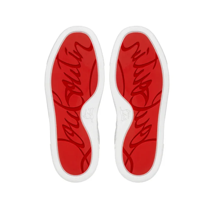 Funnyto – Sneakers – Glittered Calf Leather – Silver – Kids