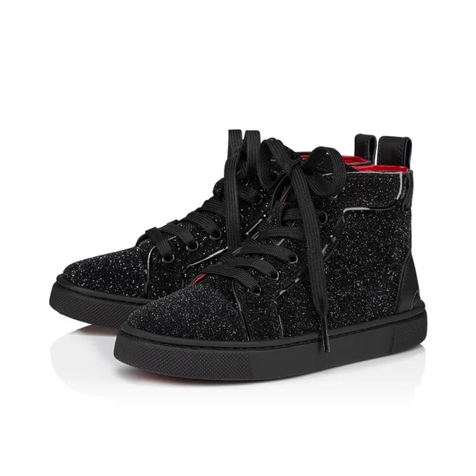 Funnytopi Black Veau Velours – Shoes – Kids Unisex
