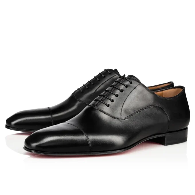 Greggo – Lace-Up Shoes – Smooth Calf Leather – Black – Men