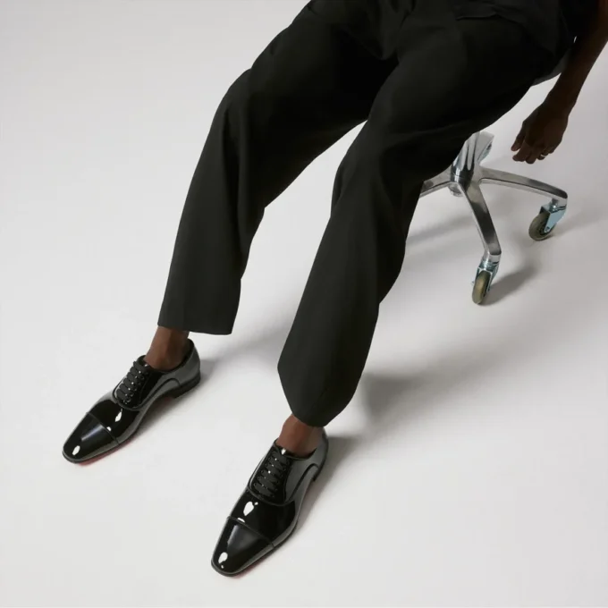 Greggo – Oxfords – Patent Calf Leather – Black – Men