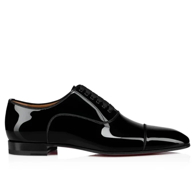 Greggo – Oxfords – Patent Calf Leather – Black – Men