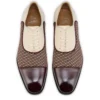 Greggory – Oxfords – Calf Leather, Twill Weave and Suede Leather – White and Brown – Men Greggory – Oxfords – Calf Leather, Twill Weave and Suede Leather – White and Brown – Men