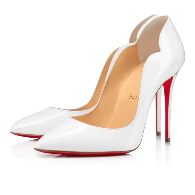 Hot Chick – 100 Mm Pumps – Patent Calf Leather – Bianco – Women Hot Chick – 100 Mm Pumps – Patent Calf Leather – Bianco – Women
