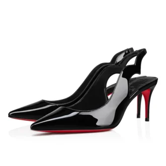 Hot Chick Sling – 70 Mm Slingback Pumps – Patent Calf Leather – Black – Women