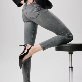 Hot Chick Sling – 70 Mm Slingback Pumps – Patent Calf Leather – Black – Women