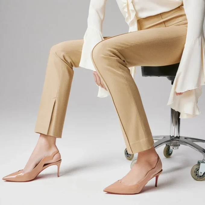 Hot Chick Sling – 70 Mm Slingback Pumps – Patent Calf Leather – Blush – Women Hot Chick Sling – 70 Mm Slingback Pumps – Patent Calf Leather – Blush – Women