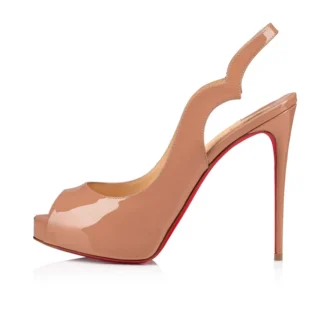 Hot Chick Sling Alta – 120 Mm Slingback Pumps – Patent Calf Leather – Blush – Women