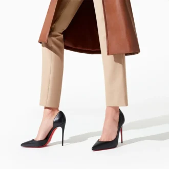 Iriza – 100 Mm Pumps – Lamb Nappa Leather – Black – Women