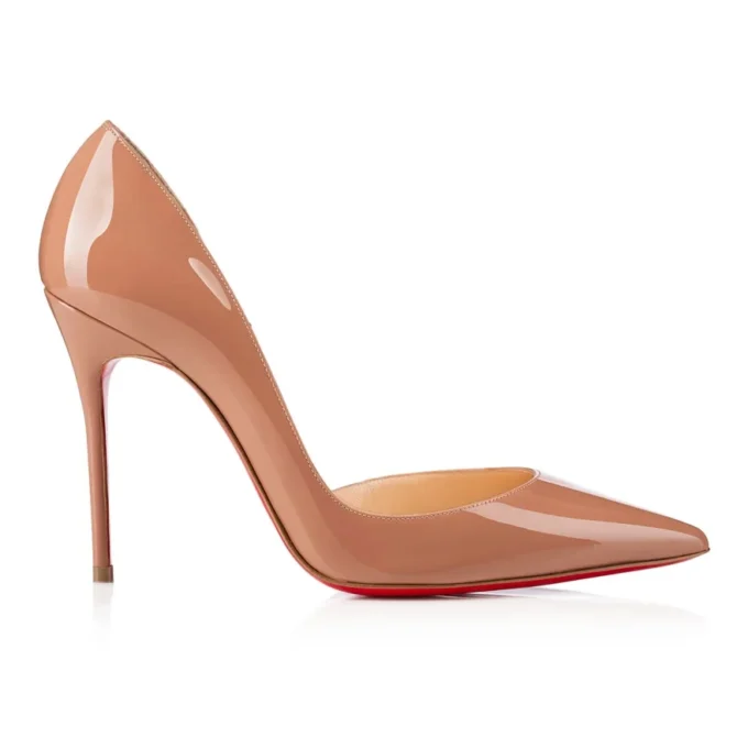 Iriza – 100 Mm Pumps – Patent Calf Leather – Blush – Women