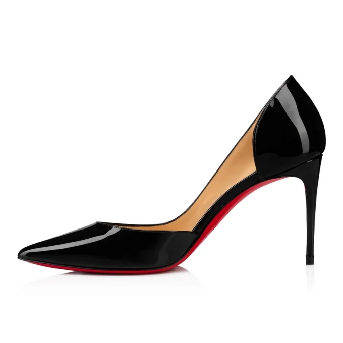 Iriza – 85 Mm Pumps – Patent Calf Leather – Black – Women
