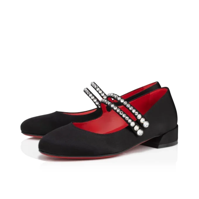 Jane Fille – Ballerinas – Crepe Satin – Black – Kids Jane Fille – Ballerinas – Crepe Satin – Black – Kids