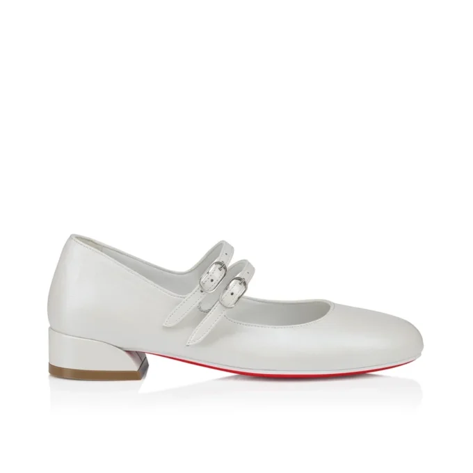Jane Fille – Ballerinas – Pearlescent Nappa Leather – Bianco – Kids Jane Fille – Ballerinas – Pearlescent Nappa Leather – Bianco – Kids