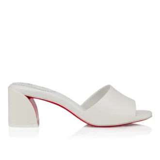 Jane Mule – 55 Mm Mules – Nappa Leather – Bianco – Women