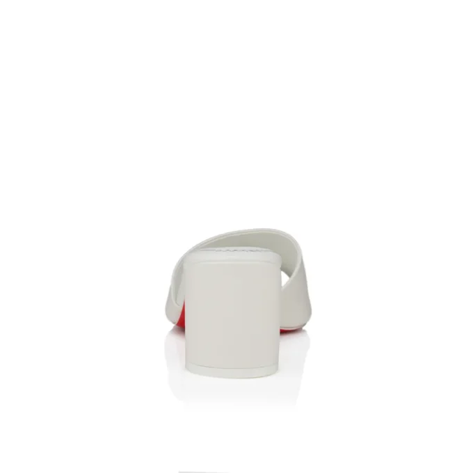 Jane Mule – 55 Mm Mules – Nappa Leather – Bianco – Women