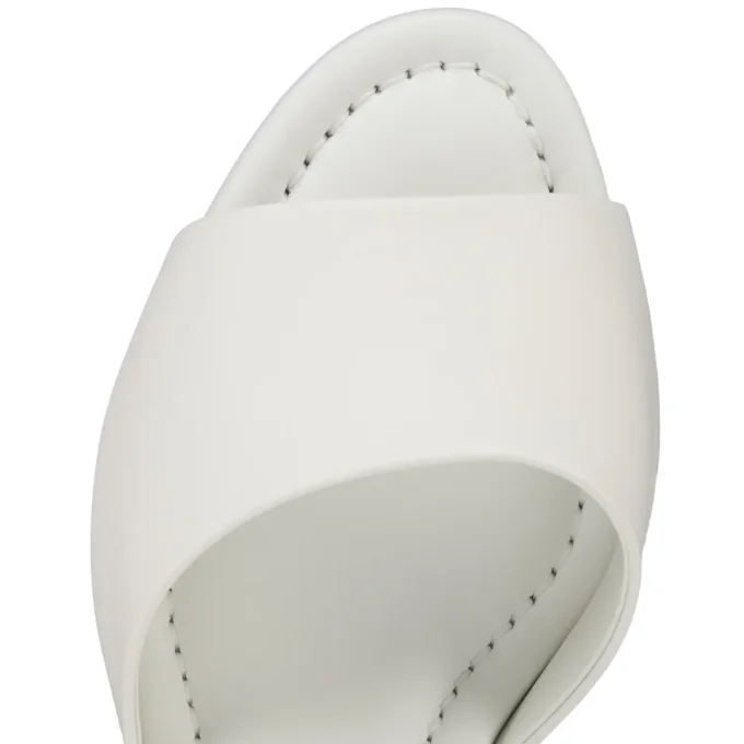 Jane Mule – 55 Mm Mules – Nappa Leather – Bianco – Women