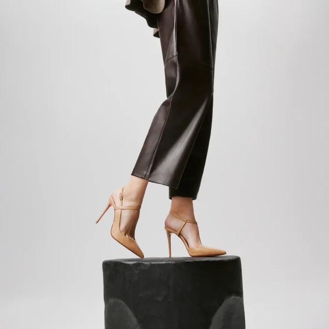 Jenlove – 100 Mm Strappy Pumps – Kid Leather – Blush – Women