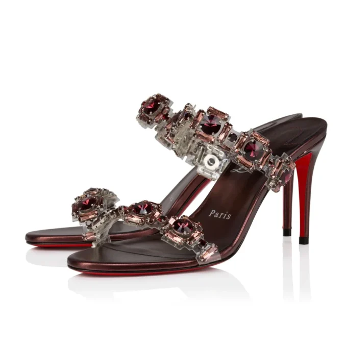 Just Jewel – 85 Mm Sandals – Tpu and Laminated Calf Leather – Palacy – Women