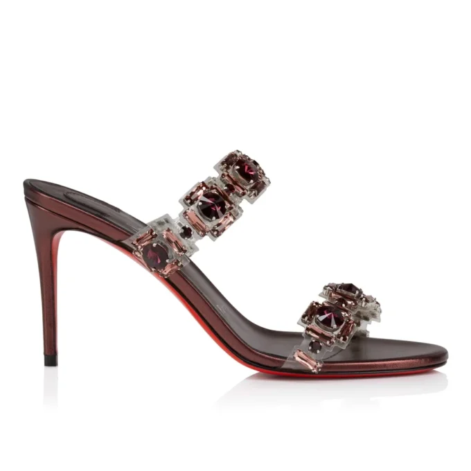 Just Jewel – 85 Mm Sandals – Tpu and Laminated Calf Leather – Palacy – Women