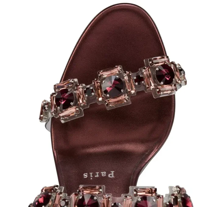 Just Jewel – 85 Mm Sandals – Tpu and Laminated Calf Leather – Palacy – Women