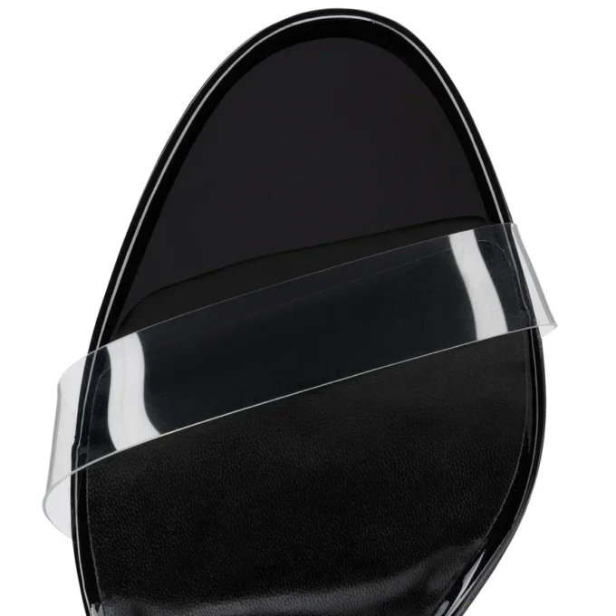 Just Nothing – 85 Mm Mules – Patent Leather and Tpu – Black – Women Just Nothing – 85 Mm Mules – Patent Leather and Tpu – Black – Women