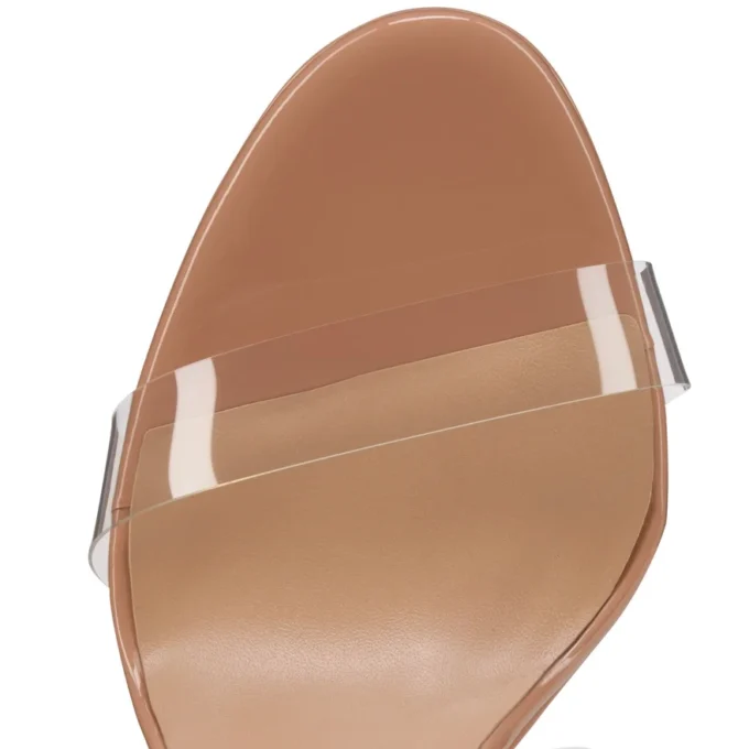 Just Nothing Alta – 150 Mm Mules – Tpu and Patent Calf Leather – Blush – Women