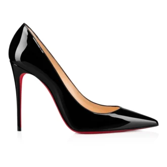 Kate – 100 Mm Pumps – Patent Calf Leather – Black – Women