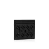 Kios – Card Holder – Grained Calf Leather and Spikes Loubinthesky – Black