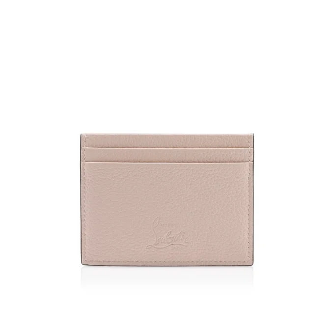 Kios – Card Holder – Grained Calf Leather and Spikes Loubinthesky – Leche