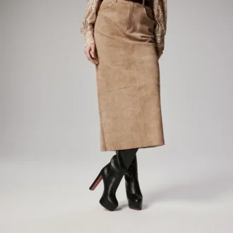 Loo Botta Alta – 130 Mm Boots – Calf Leather – Black – Women