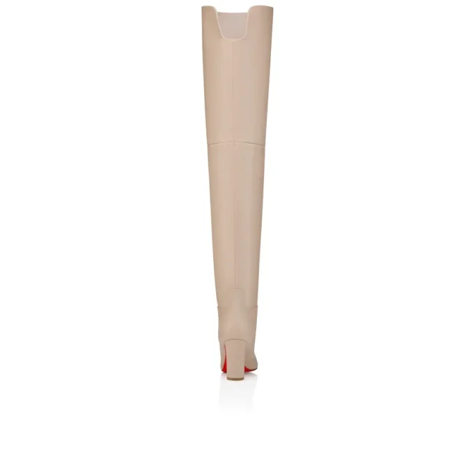 Loo Thigh Boot – 85 Mm Thighboots – Calf Leather – Pearl – Women
