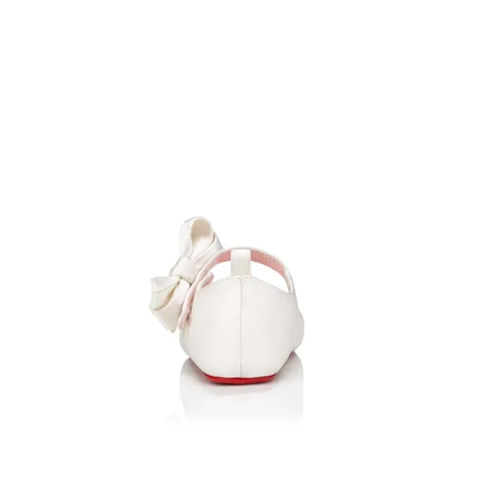 Lou Babe – Ballerinas – Crepe Satin – Bianco – Baby
