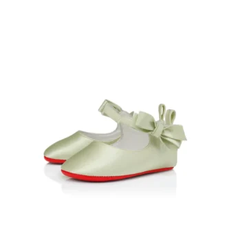 Lou Babe – Ballerinas – Crepe Satin – Pastel Manuka – Baby Lou Babe – Ballerinas – Crepe Satin – Pastel Manuka – Baby