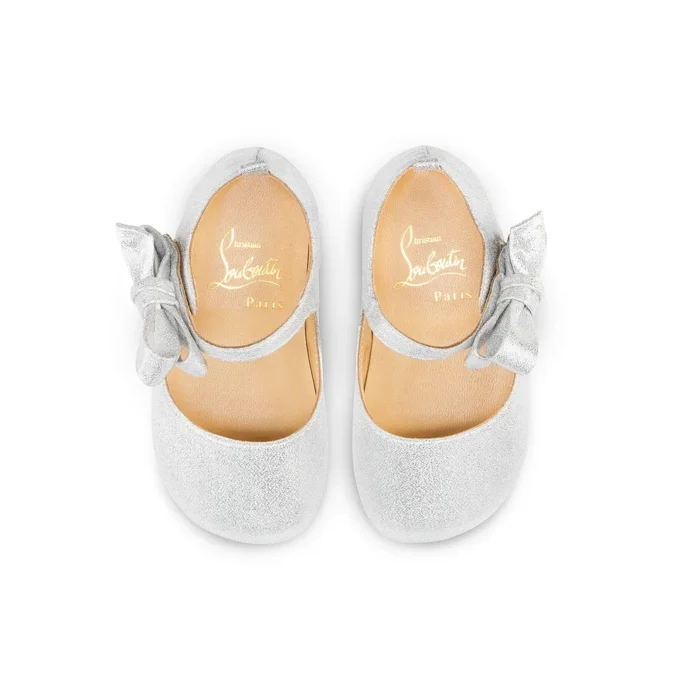 Lou Babe – Ballerinas – Lurex – Silver – Baby
