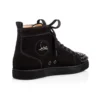 Lou Spikes – High-Top Sneakers – Suede and Spikes – Black – Men