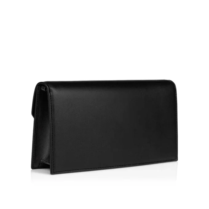 Loubi54 – Clutch – Calf Leather and Metal – Black