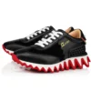 Loubishark – Sneakers – Calf Leather and Veau Velours – Black – Women