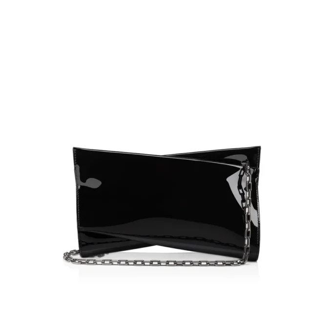 Loubitwist – Clutch – Patent Leather – Black