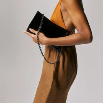 Loubitwist – Clutch – Patent Leather – Black