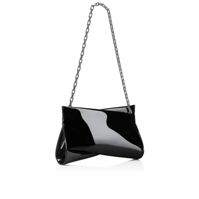 Loubitwist – Clutch – Patent Leather – Black