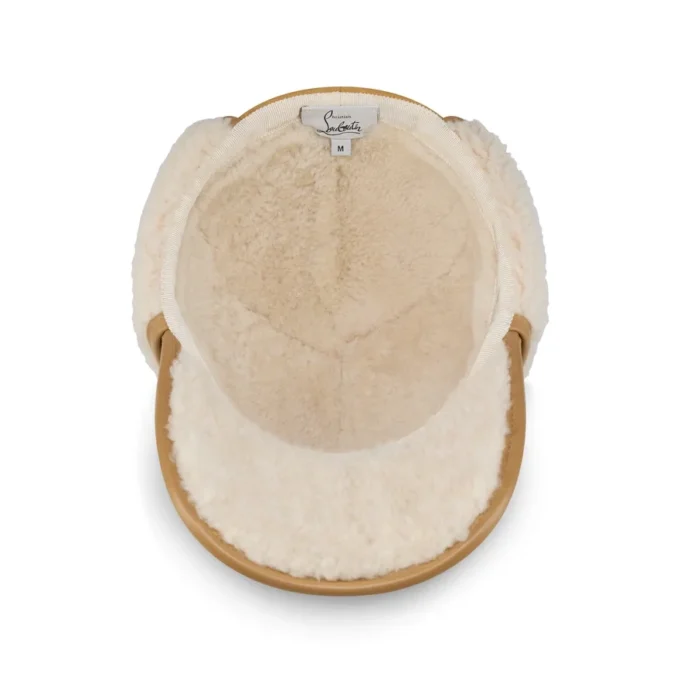 Loubiwood – Cap – Lamb Nappa Leather and Shearling – Beige Loubiwood – Cap – Lamb Nappa Leather and Shearling – Beige