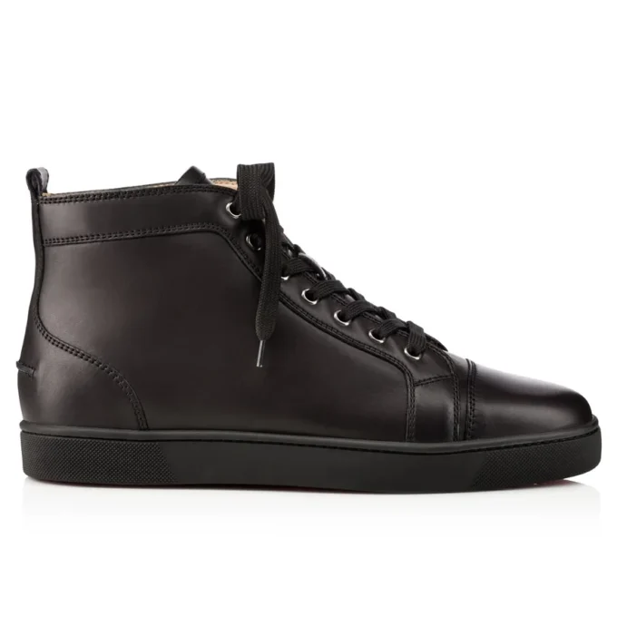 Louis – High-Top Sneakers – Calf Leather – Black – Men