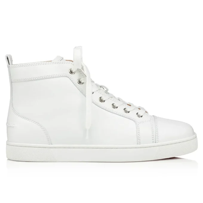 Louis – High-Top Sneakers – Calf Leather – White – Men