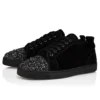 Louis Jr P Perla – Sneakers – Veau Velours and Strass – Black – Men