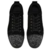Louis Jr P Perla – Sneakers – Veau Velours and Strass – Black – Men